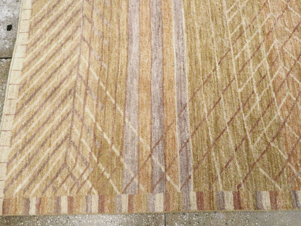 Swedish Inspired Contemporary Turkish Anatolian Room Size Carpet, No.29669 - Gss