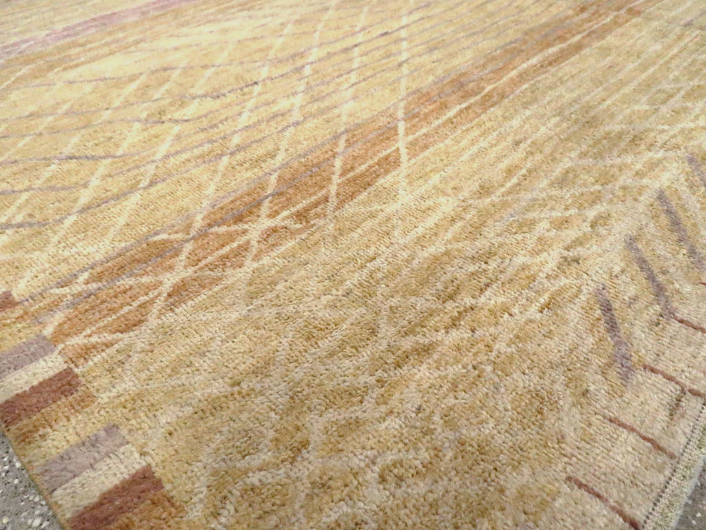 Swedish Inspired Contemporary Turkish Anatolian Room Size Carpet, No.29669 - Gss