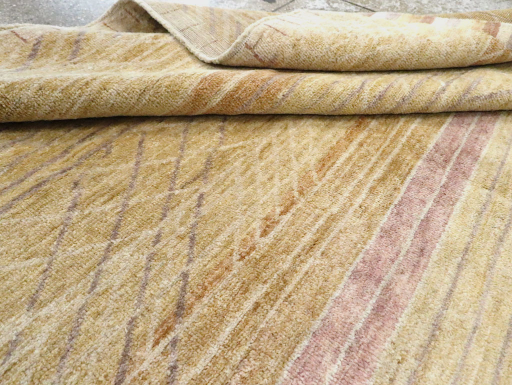 Swedish Inspired Contemporary Turkish Anatolian Room Size Carpet, No.29669 - Gss