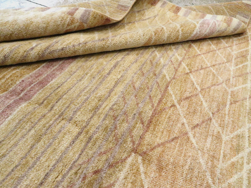 Swedish Inspired Contemporary Turkish Anatolian Room Size Carpet, No.29669 - Gss