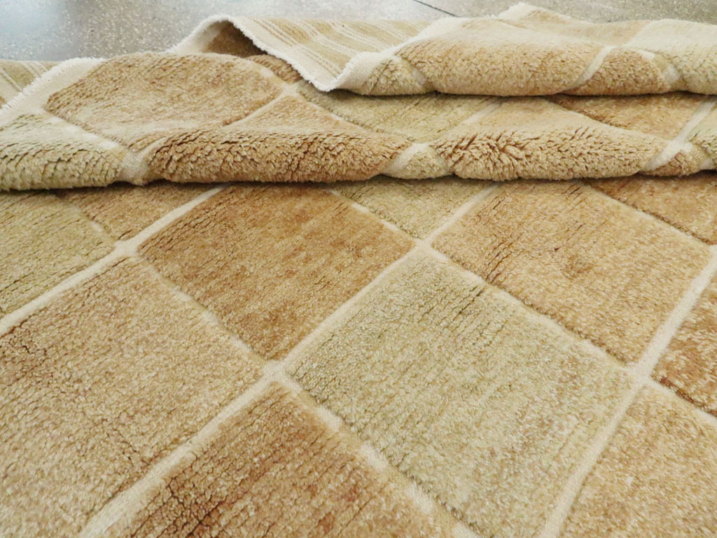 Swedish Inspired Contemporary Turkish Anatolian Square Room Size Carpet, No.29670 - Gss