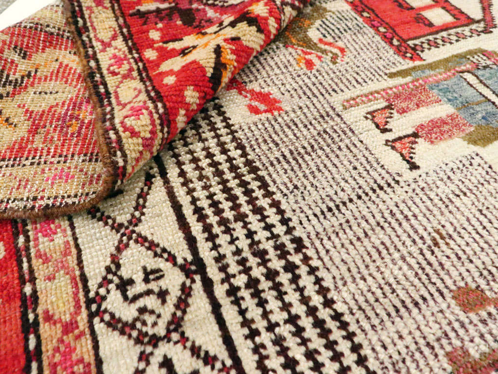 Antique Pictorial Karabagh Rug, No.29673 - Gss