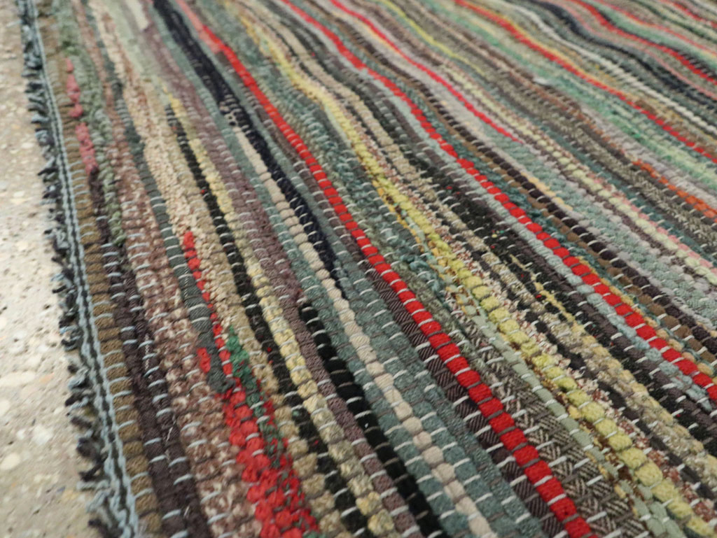 Vintage American Rag Rug, No.29675 - Gss