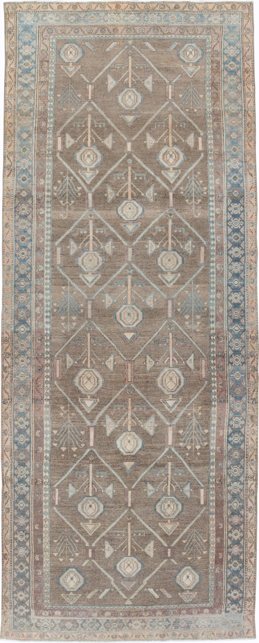 Vintage Persian Malayer Wide Gallery Runner, No.29680 - Gss