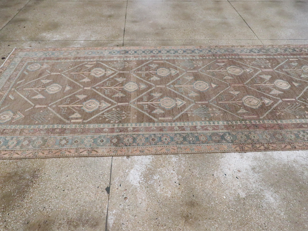 Vintage Persian Malayer Wide Gallery Runner, No.29680 - Gss