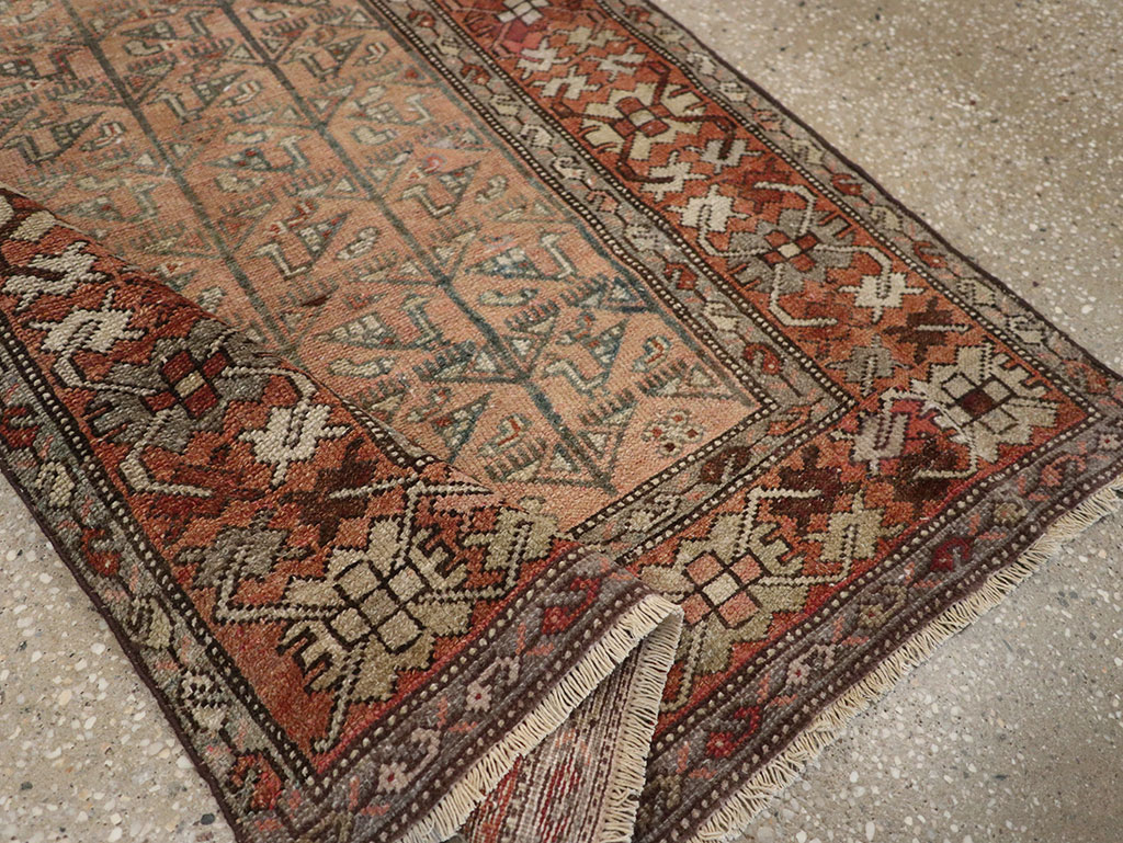 Antique Persian Malayer Throw Rug, No.29682 - Gss