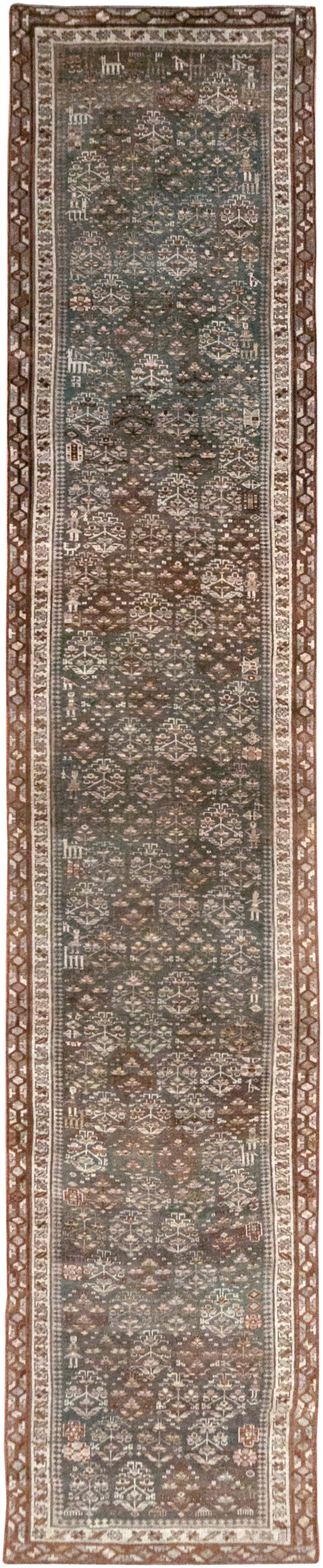 Antique Persian Kurd Long Runner, No.29685 - Gss