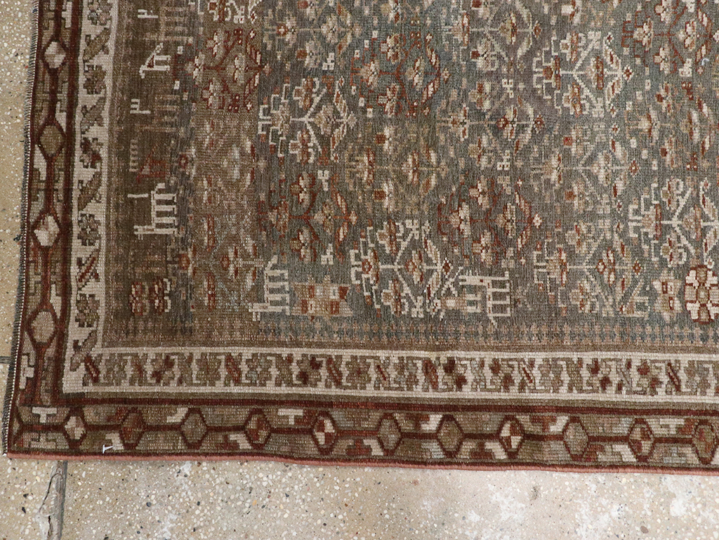 Antique Persian Kurd Long Runner, No.29685 - Gss