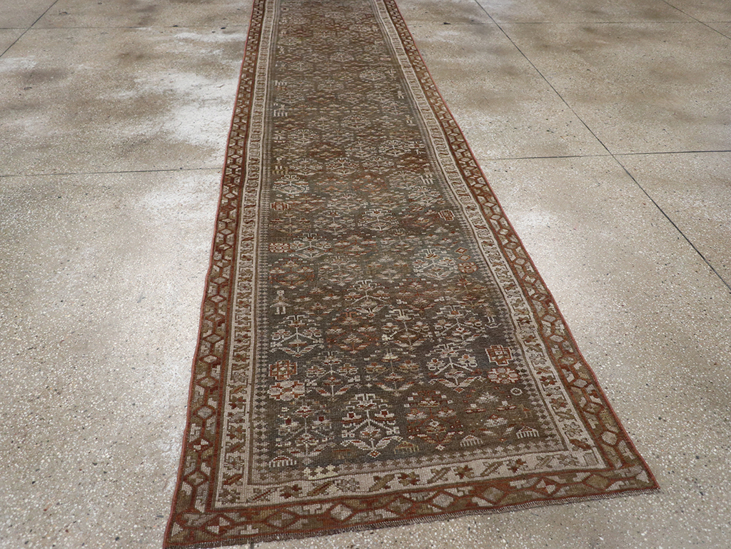 Antique Persian Kurd Long Runner, No.29685 - Gss