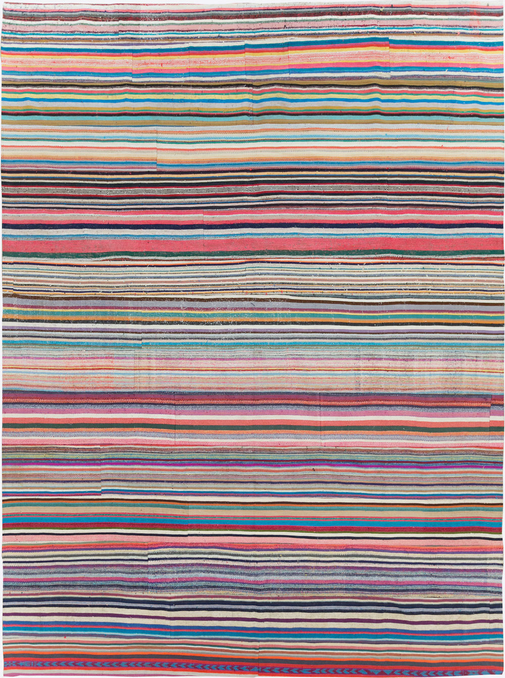 Contemporary Turkish Flatweave Kilim Large Room Size Carpet, No.29690 - Gss