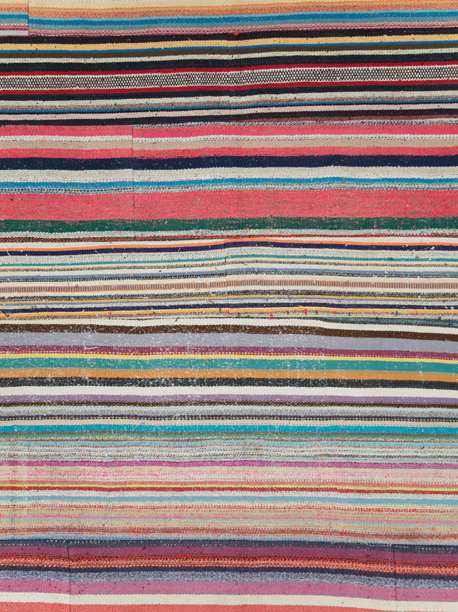 Contemporary Turkish Flatweave Kilim Large Room Size Carpet, No.29690 - Gss