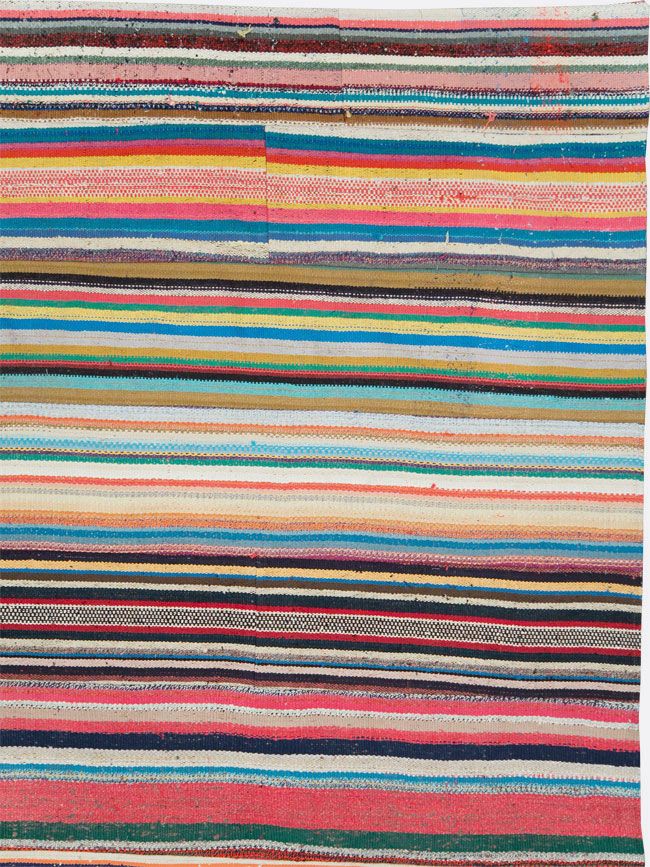 Contemporary Turkish Flatweave Kilim Large Room Size Carpet, No.29690 - Gss