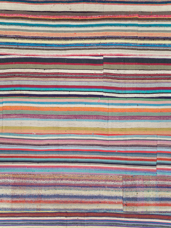 Contemporary Turkish Flatweave Oversize Carpet, No.29694 - Gss