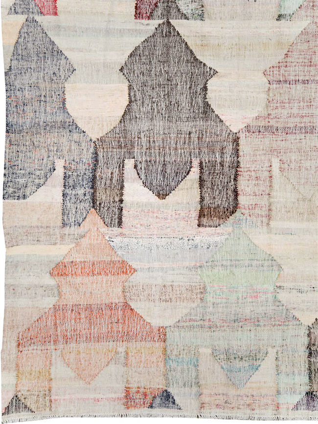 Turkish Contemporary Flatweave Kilim Large Room Size Carpet, No.29696 - Gss