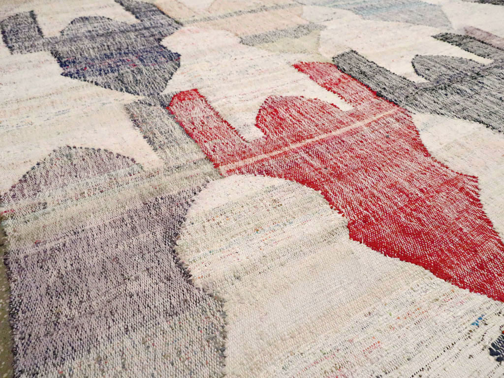 Turkish Contemporary Flatweave Kilim Large Room Size Carpet, No.29696 - Gss