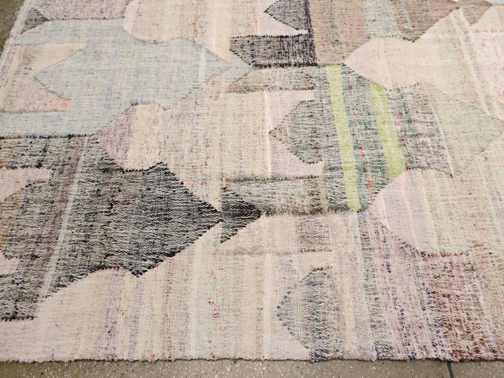 Turkish Contemporary Flatweave Kilim Large Room Size Carpet, No.29696 - Gss