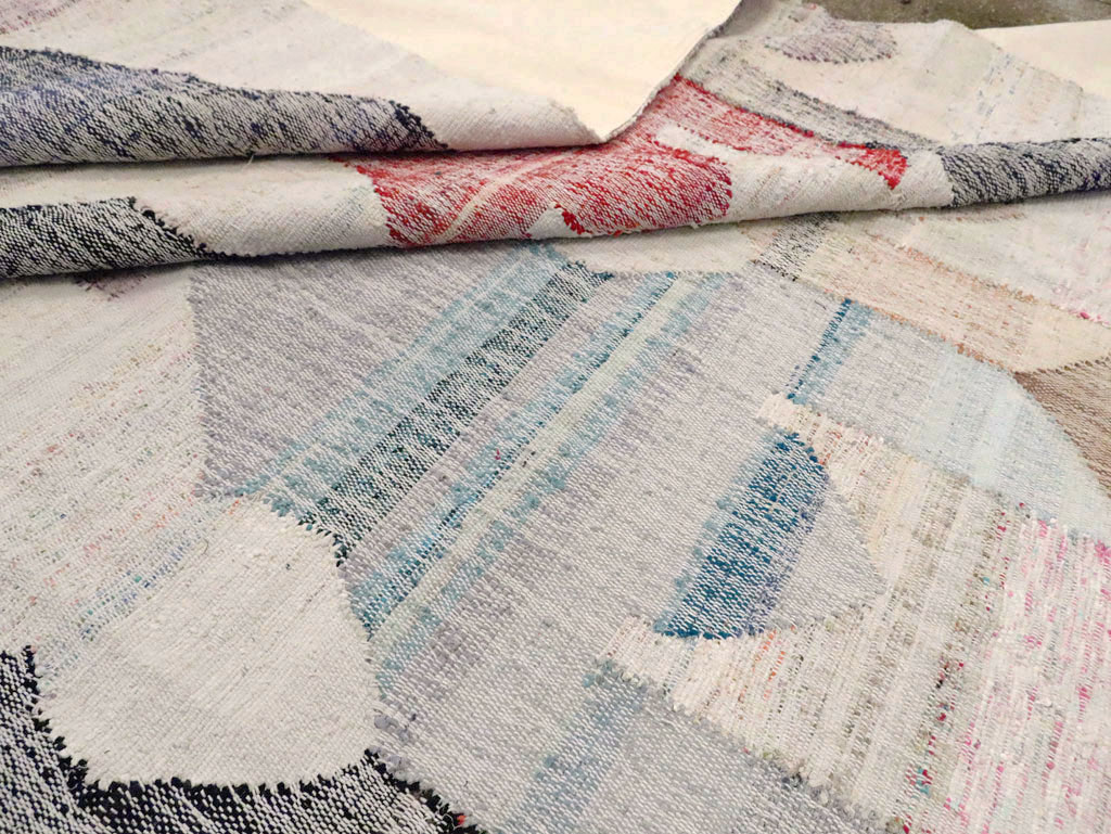 Turkish Contemporary Flatweave Kilim Large Room Size Carpet, No.29696 - Gss