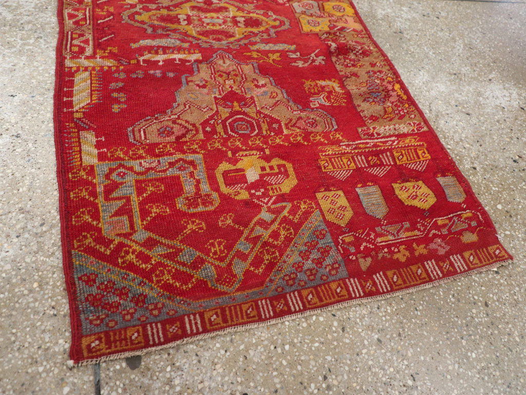 Antique Turkish Anatolian Wagireh Rug, No.29704 - Gss