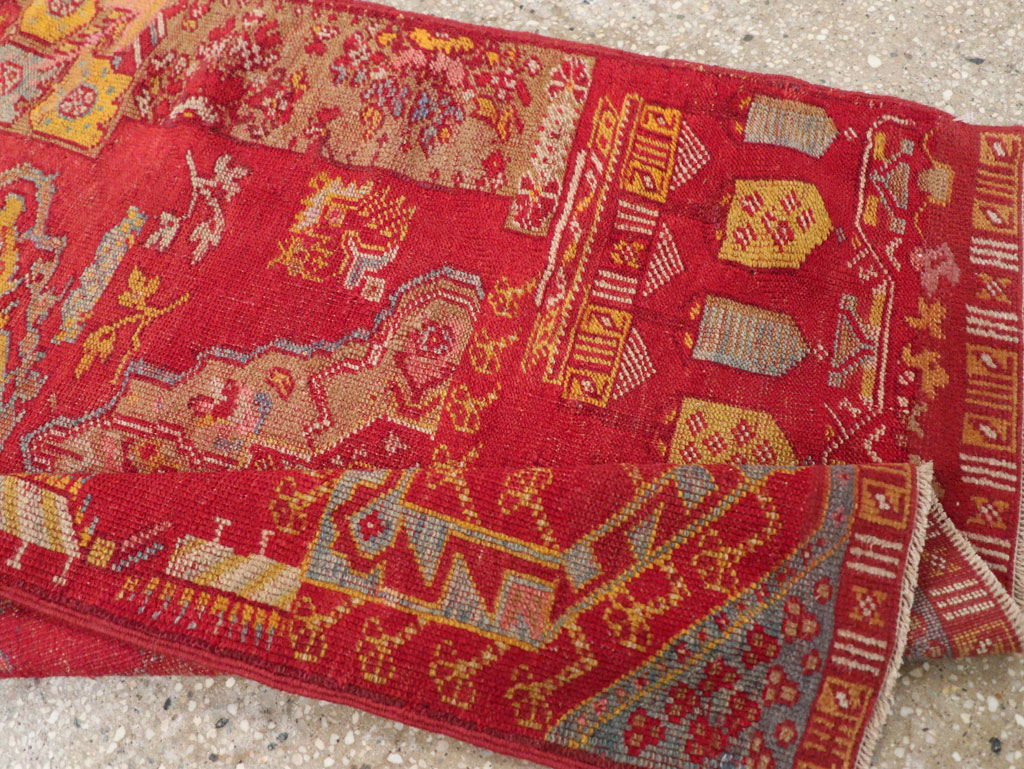 Antique Turkish Anatolian Wagireh Rug, No.29704 - Gss