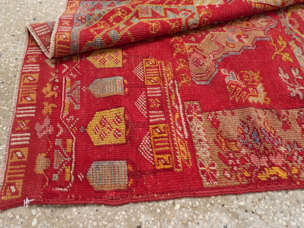 Antique Turkish Anatolian Wagireh Rug, No.29704 - Gss