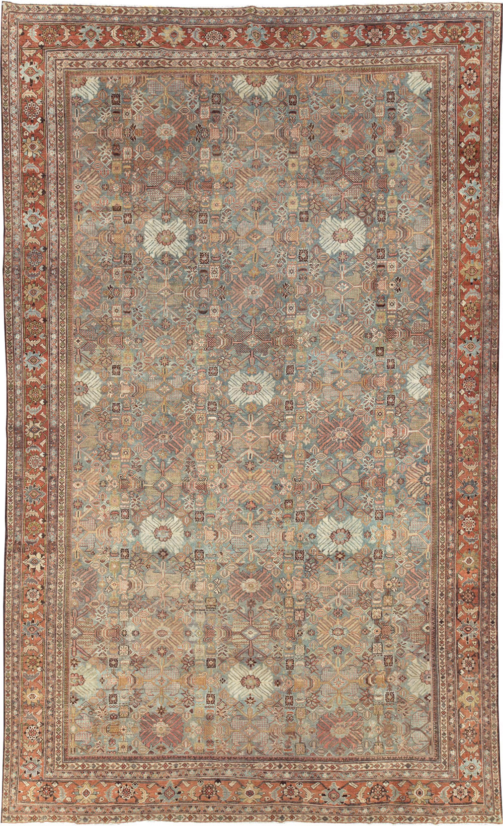 Antique Persian Mahal Carpet, No.29706 - Gss