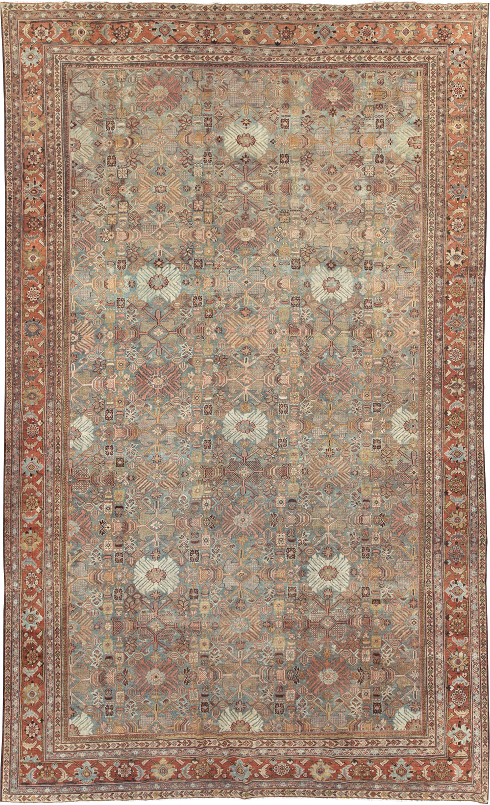 Antique Persian Mahal Carpet, No.29706 - Gss