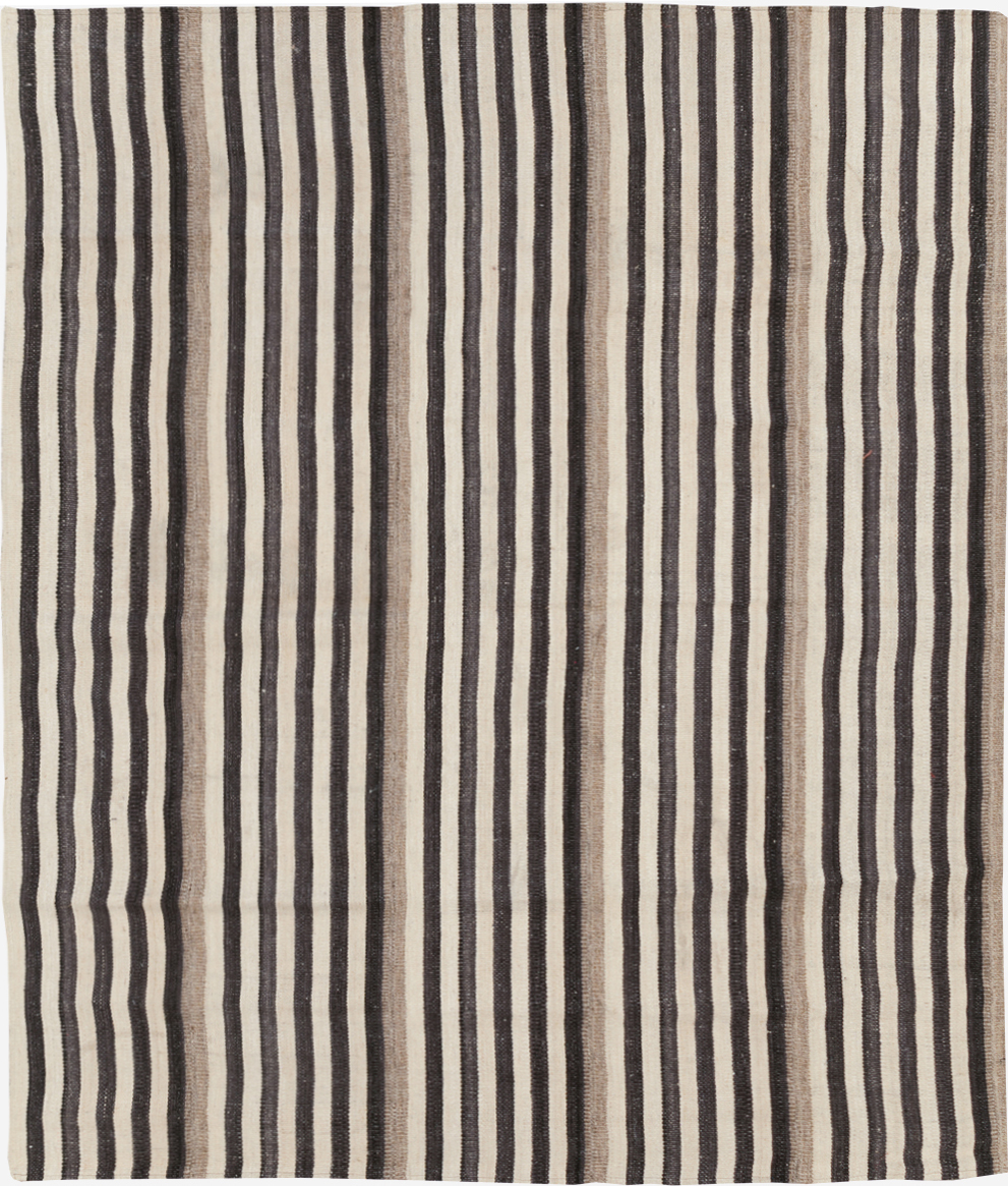 Modern Turkish Flatweave Kilim Small Room Size Carpet, No.29725 - Gss