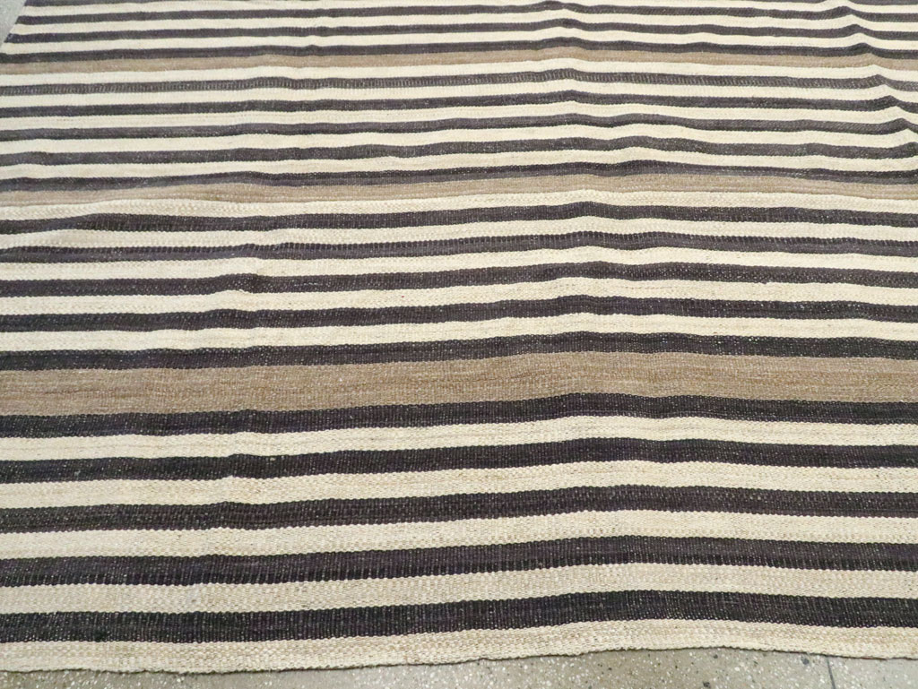 Contemporary Turkish Flatweave Kilim Oversize Carpet, No.29726 - Gss