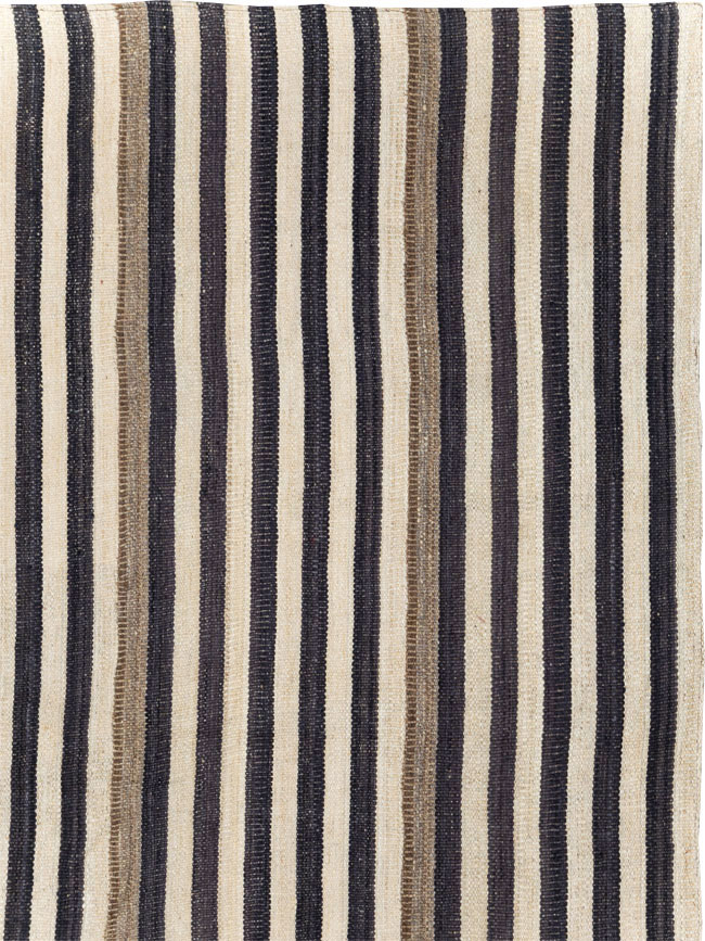 Modern Turkish Flatweave Kilim Room Size Carpet, No.29727 - Gss