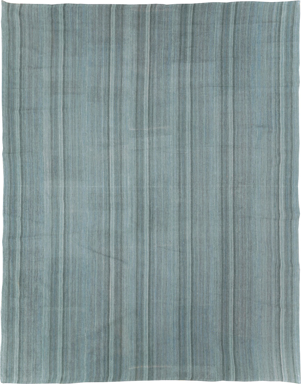 Rustic Modern Turkish Flatweave Kilim Room Size Carpet, No.29728 - Gss