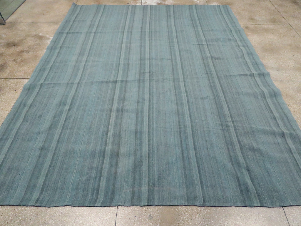 Rustic Modern Turkish Flatweave Kilim Room Size Carpet, No.29728 - Gss