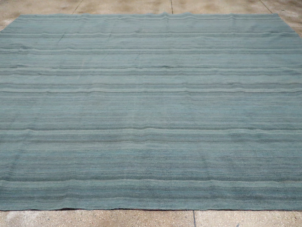 Rustic Modern Turkish Flatweave Kilim Room Size Carpet, No.29728 - Gss