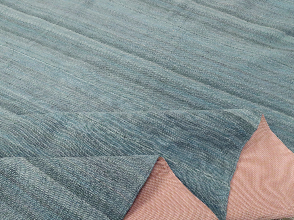 Rustic Modern Turkish Flatweave Kilim Room Size Carpet, No.29728 - Gss