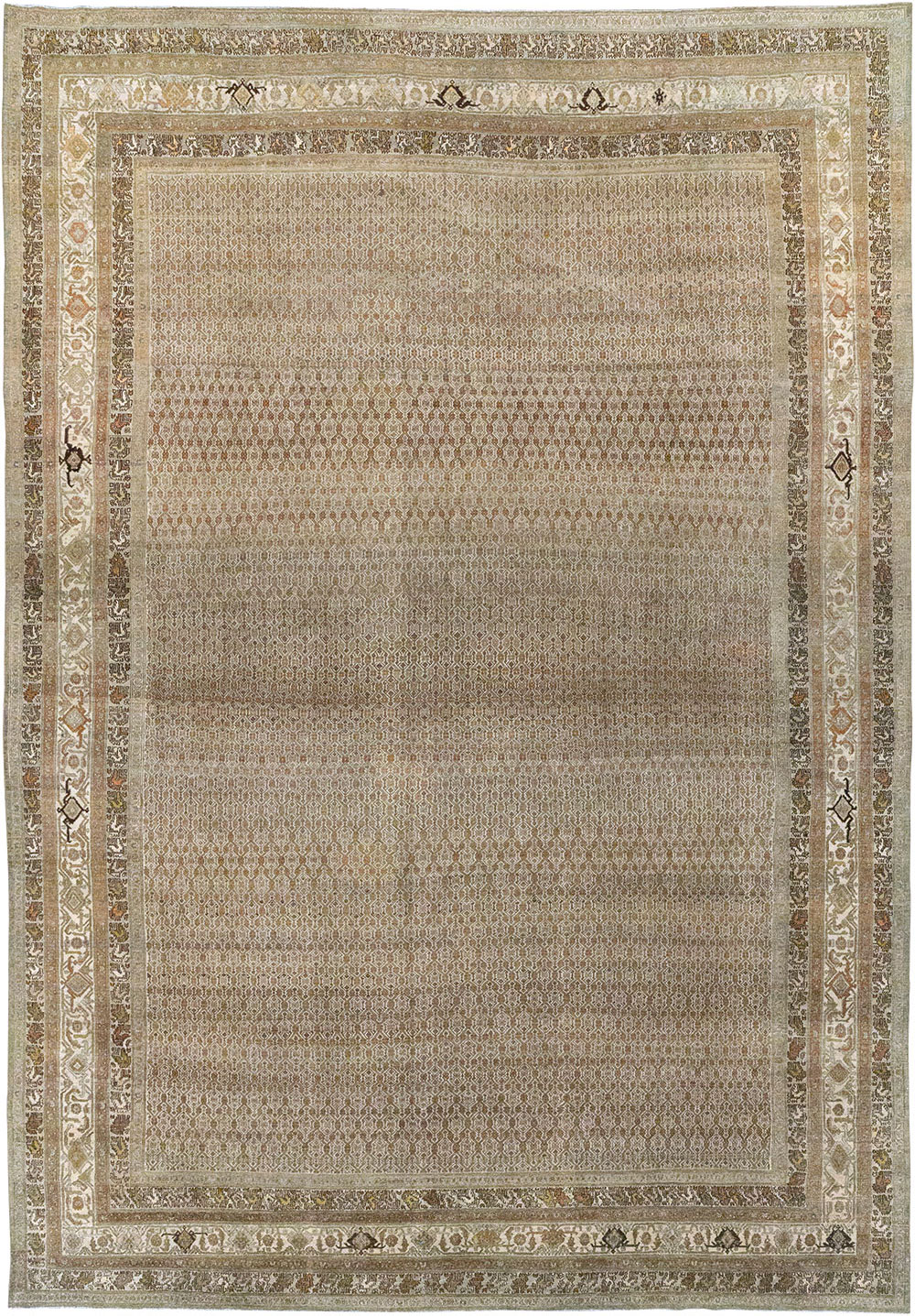 Antique Persian Bibikabad Large Room Size Carpet, No.29736 - Gss
