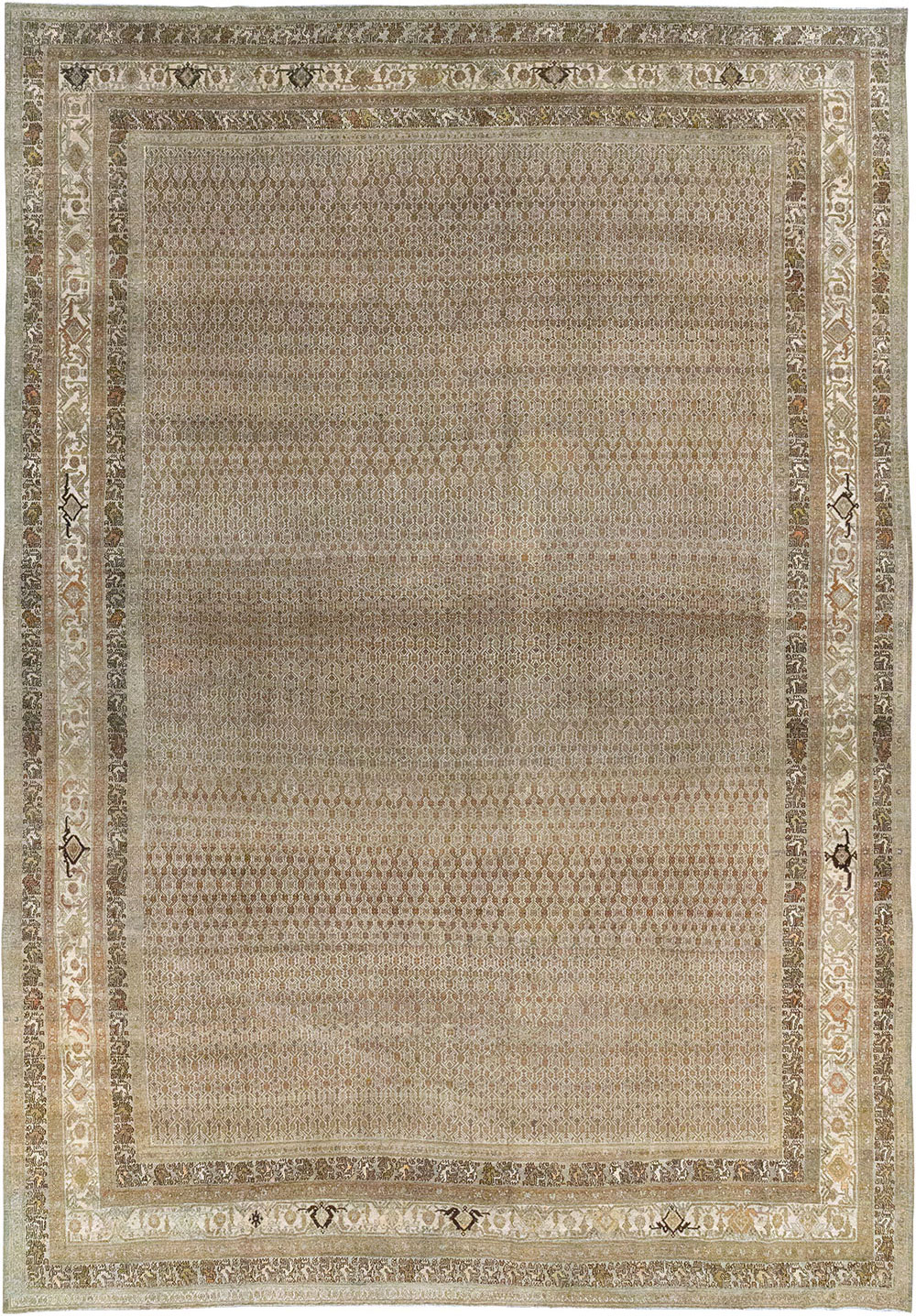 Antique Persian Bibikabad Large Room Size Carpet, No.29736 - Gss