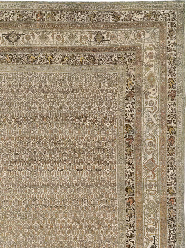 Antique Persian Bibikabad Large Room Size Carpet, No.29736 - Gss