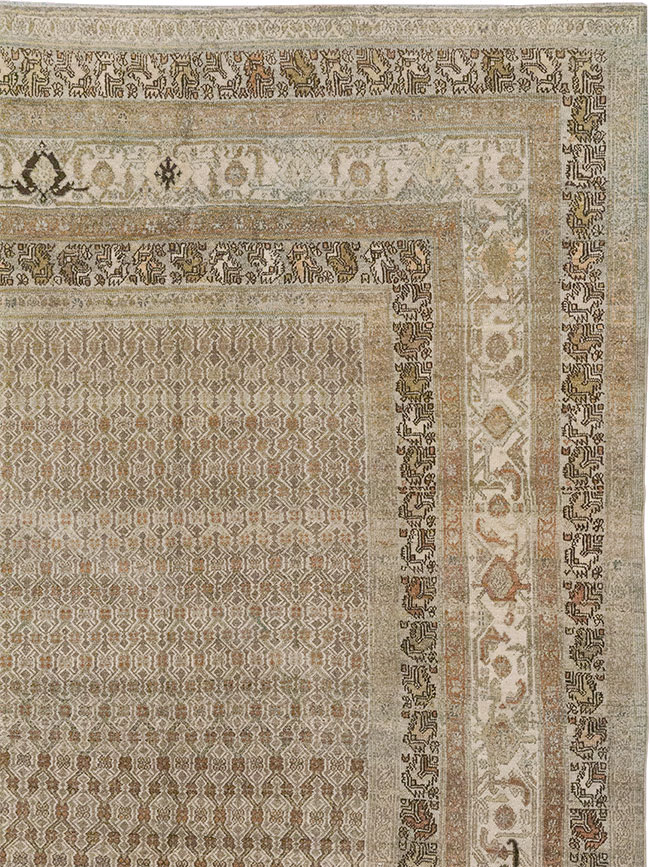 Antique Persian Bibikabad Large Room Size Carpet, No.29736 - Gss