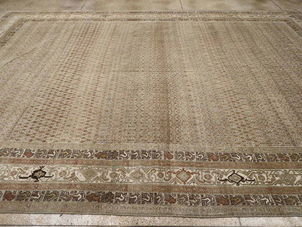 Antique Persian Bibikabad Large Room Size Carpet, No.29736 - Gss