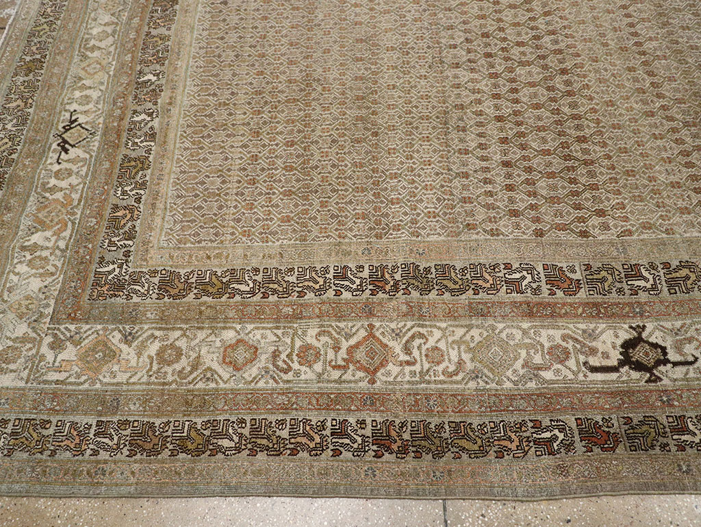 Antique Persian Bibikabad Large Room Size Carpet, No.29736 - Gss
