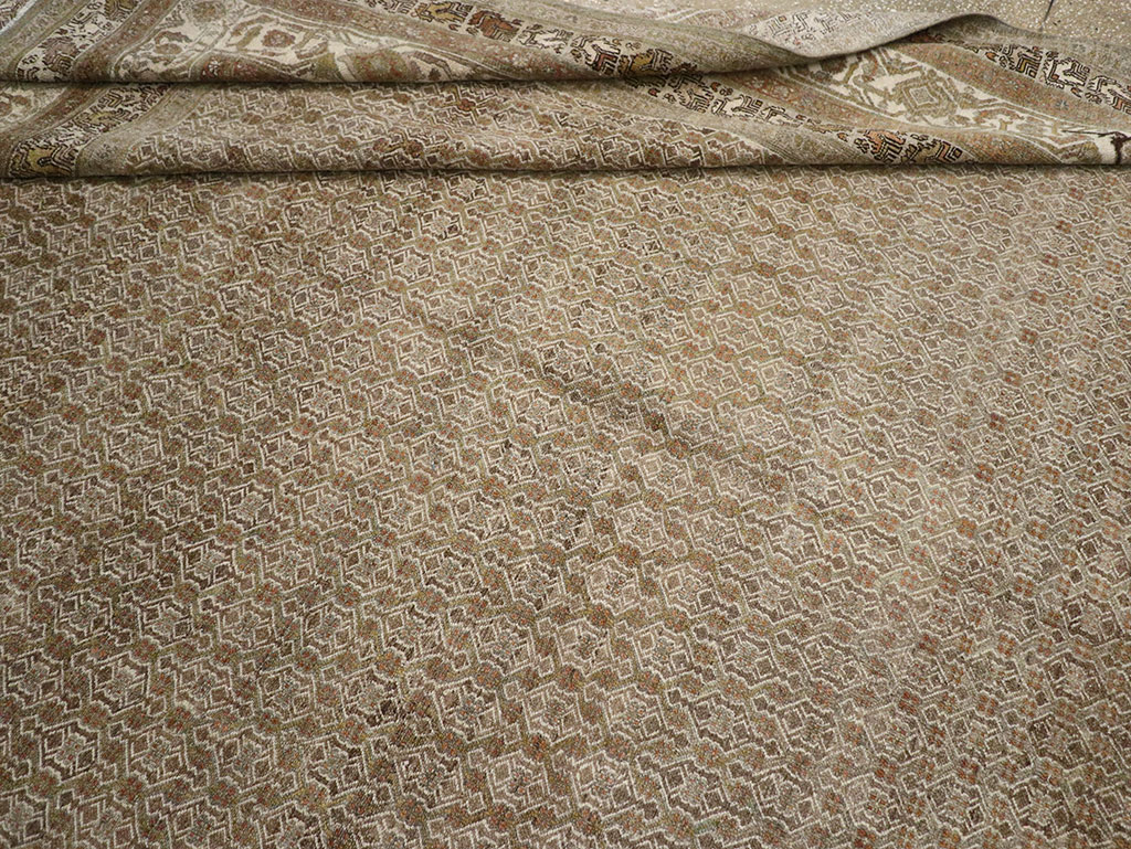 Antique Persian Bibikabad Large Room Size Carpet, No.29736 - Gss