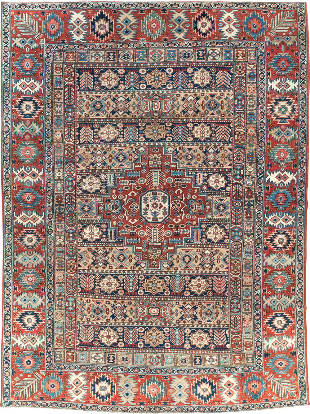 Antique Persian Heriz Room Size Carpet, No.29743 - Gss