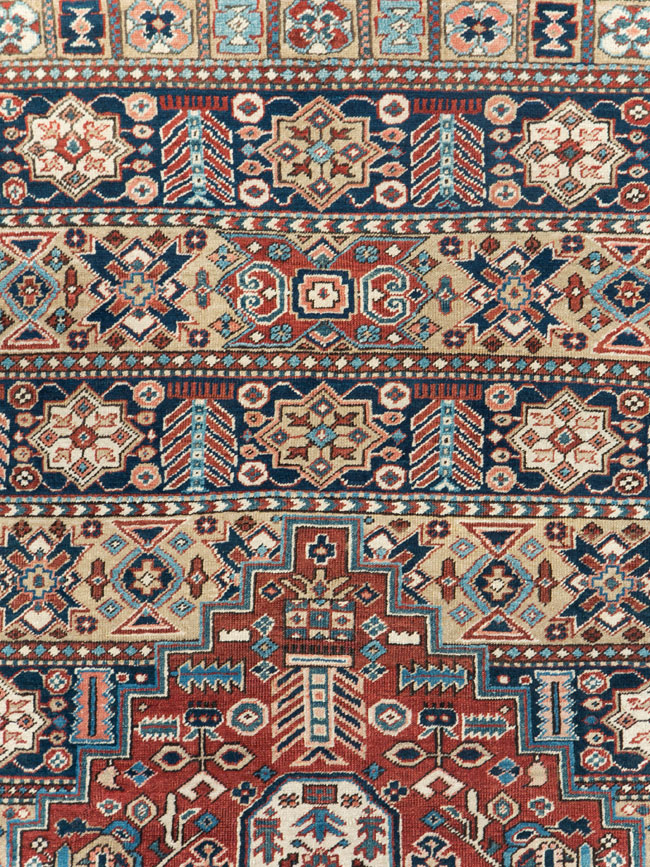 Antique Persian Heriz Room Size Carpet, No.29743 - Gss