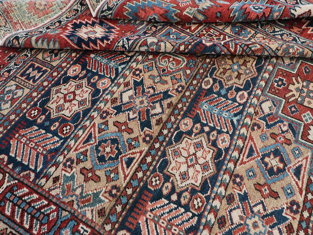 Antique Persian Heriz Room Size Carpet, No.29743 - Gss