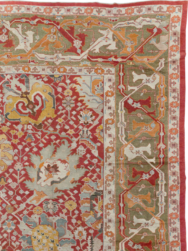 Antique Turkish Oushak Oversize Carpet, No.29744 - Gss