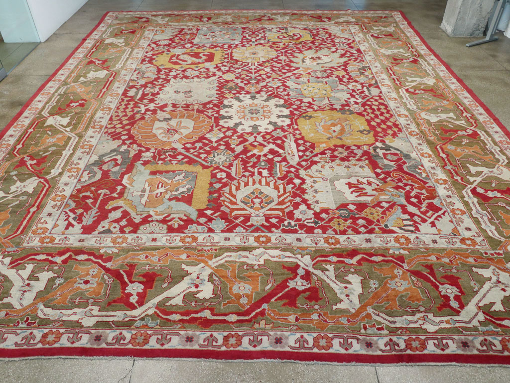 Antique Turkish Oushak Oversize Carpet, No.29744 - Gss