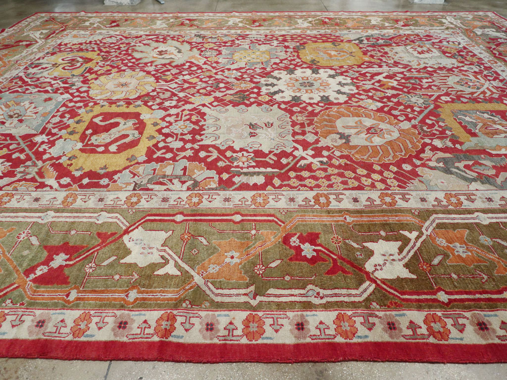 Antique Turkish Oushak Oversize Carpet, No.29744 - Gss