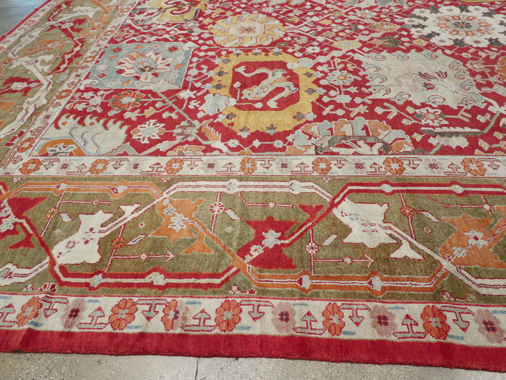 Antique Turkish Oushak Oversize Carpet, No.29744 - Gss