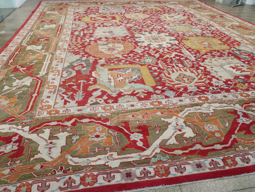 Antique Turkish Oushak Oversize Carpet, No.29744 - Gss