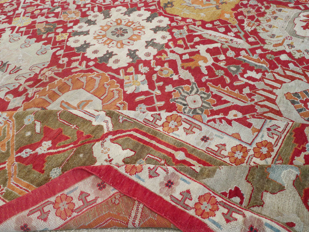 Antique Turkish Oushak Oversize Carpet, No.29744 - Gss