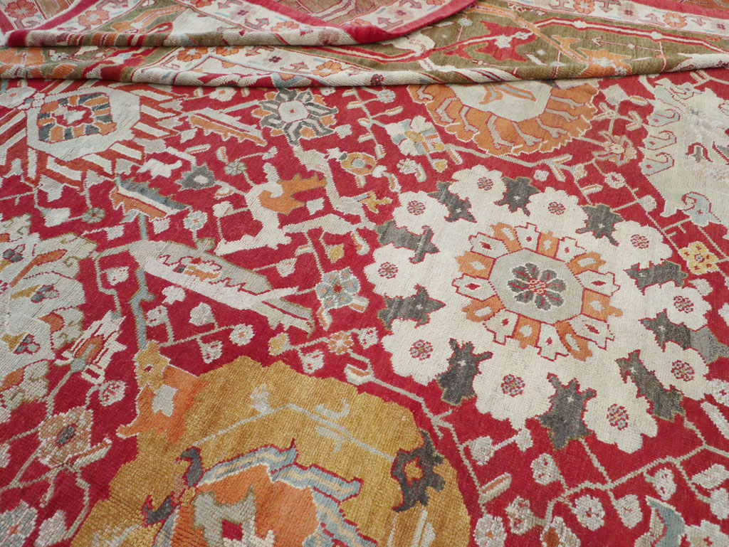 Antique Turkish Oushak Oversize Carpet, No.29744 - Gss